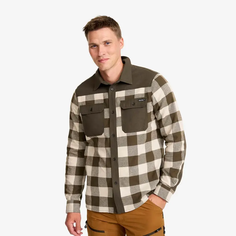 RevolutionRace Campfire Shirt Herre Mud/Peyote