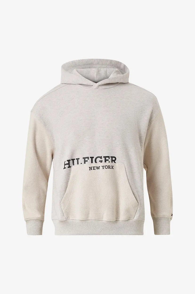 Tommy Hilfiger Hettegenser Hilfiger Logo Hoodie - Grå