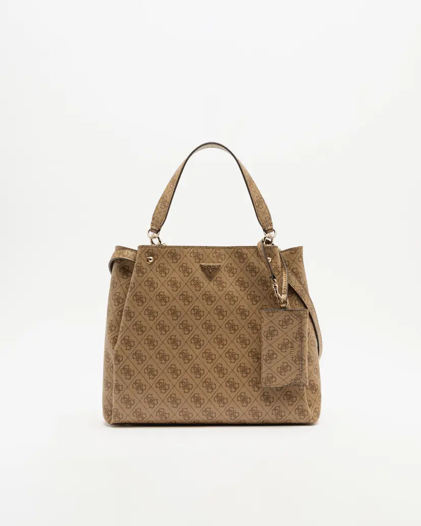 Guess Guess Lorella Logo Girlfriend Tote Beige Tote bag