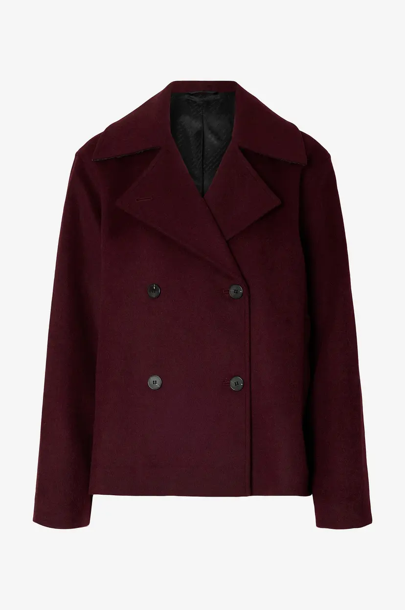 Selected Women Jakke slfAlma Wool Blend - Rød