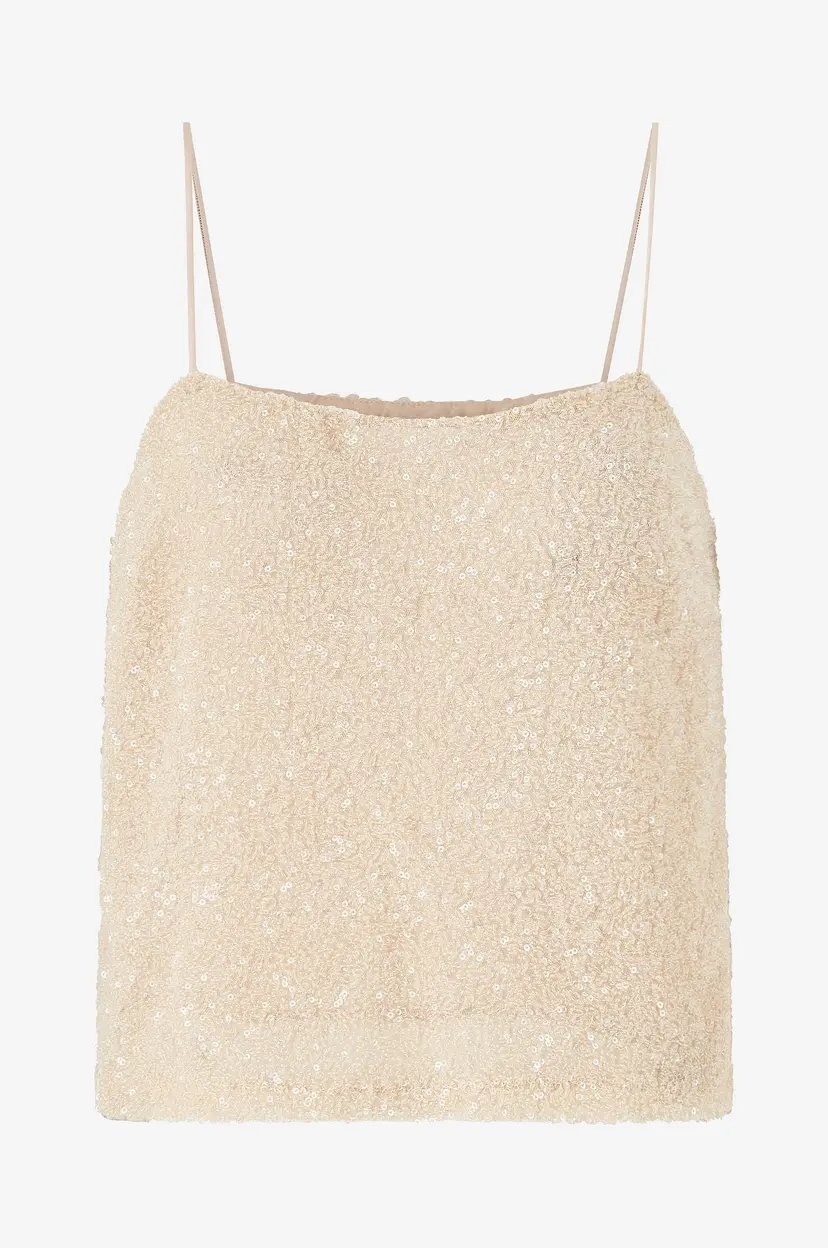 Mango Paljettopp Xlenju - Beige