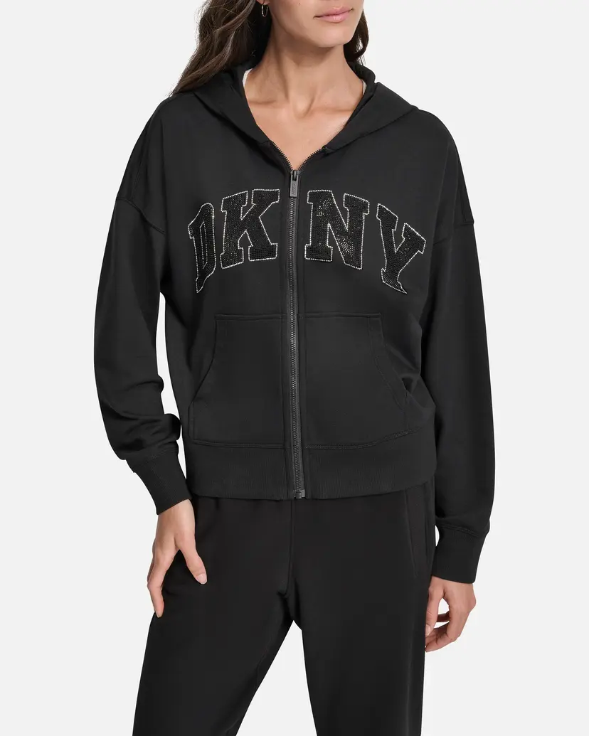 DKNY Sport DKNY Sport DP5J9670 Black Hooded jacket