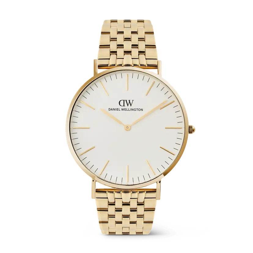 Daniel Wellington Gold 40mm Watch Classic 7-link | DW