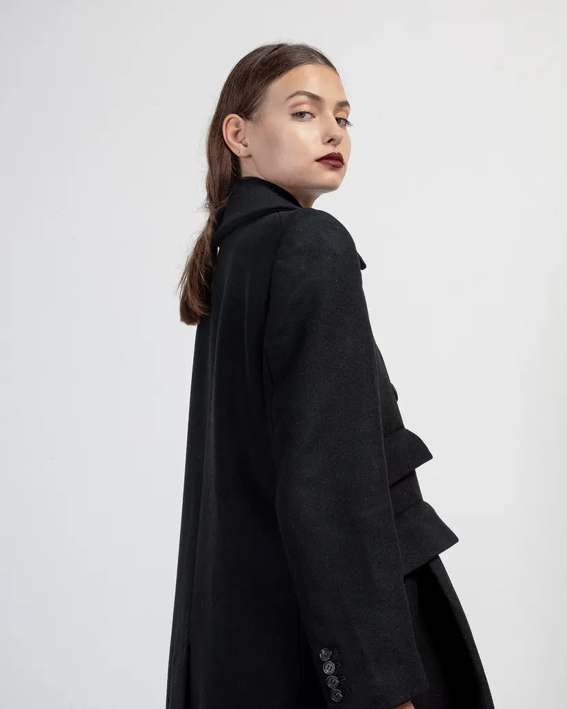 Malloni Malloni M24I10297 Black Long overcoat