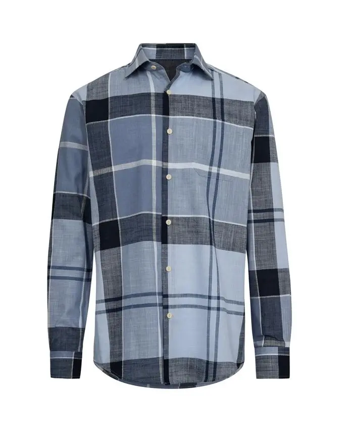 Black Blue Shirt l/s regular fit