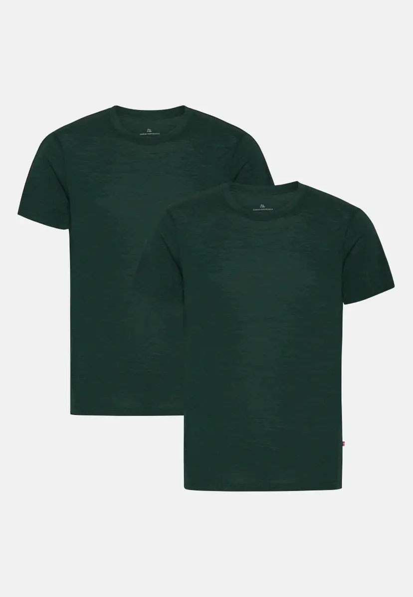 DANISH ENDURANCE DANISH ENDURANCE Mørkegrøn Merino T-SHIRT 2XL