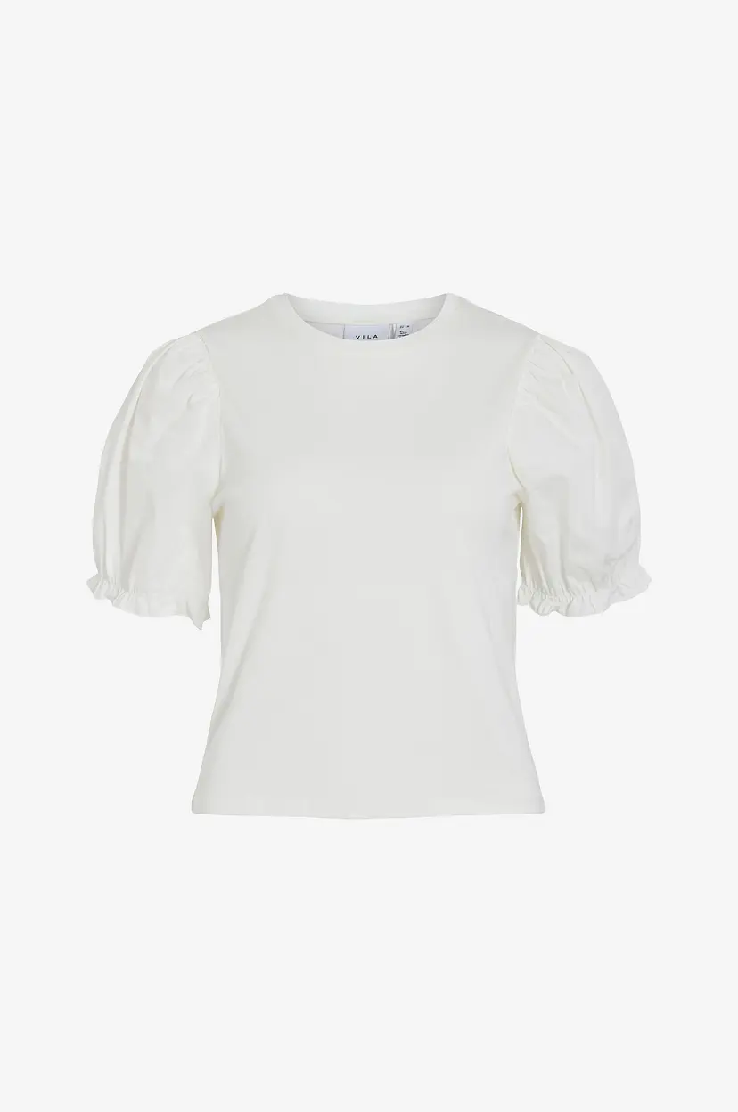 Vila Bluse viRifa O-neck Top - Hvit