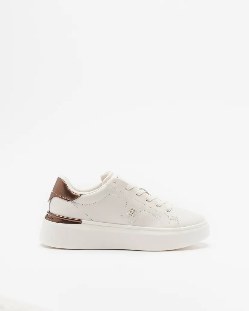 Tommy Hilfiger Tommy Hilfiger Chic Platform Sneaker Gold White White sneakers
