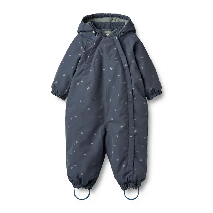 Wheat Wheat, Snowsuit Adi, Baby, Greyblue Letters