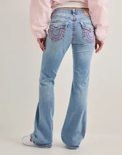 True Religion True Religion - Blå - Becca Mr Bootcut Super T Flap