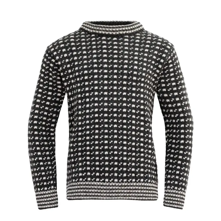 Devold Devold Unisex Original Islender Wool Sweater Anthracite/Offwhite
