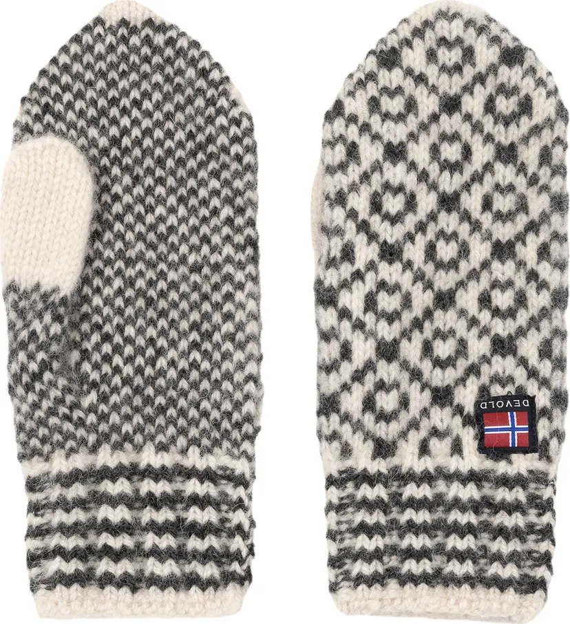 Devold Devold Svalbard Wool Mitten Offwhite/Anthracite
