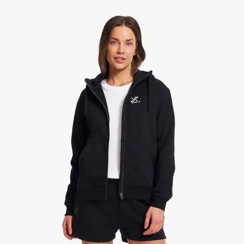 RevolutionRace RVRC Full-zip Hoodie Dame Black