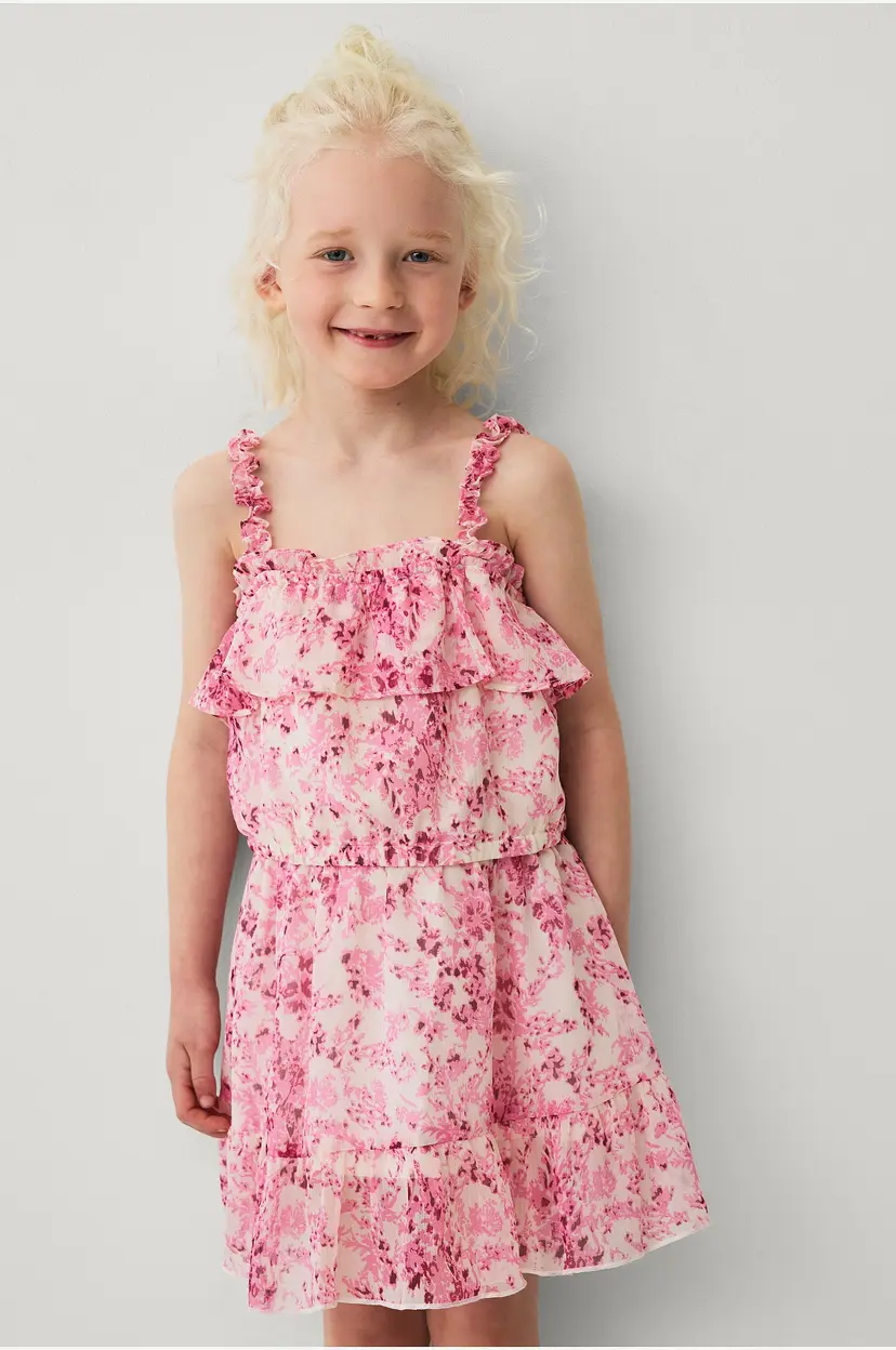 Ellos Collection Skjørt med frills - Rosa
