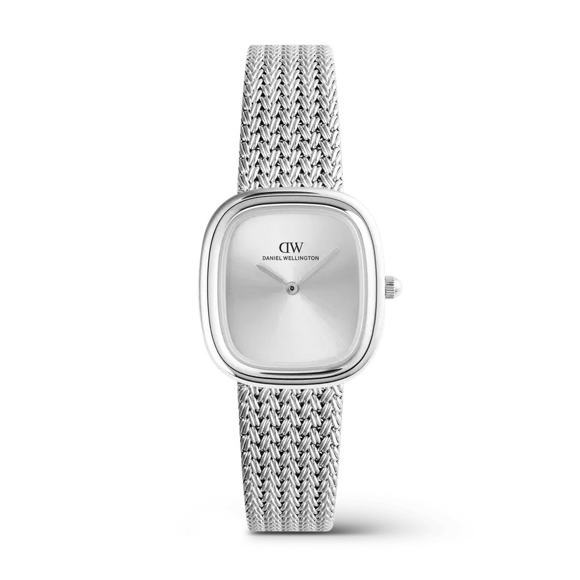 Daniel Wellington Silver 24mm Watch Margot Braided Mesh Unitone | DW