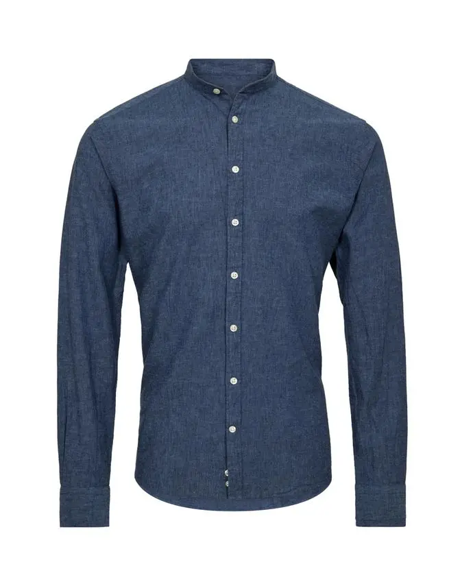 Gino Marcello China collar linen l/s shirt