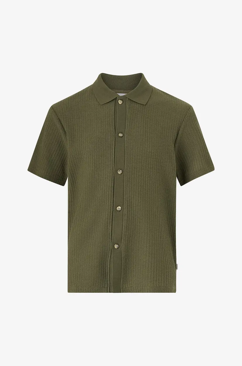 Les Deux Skjorte Axel SS Shirt - Grønn