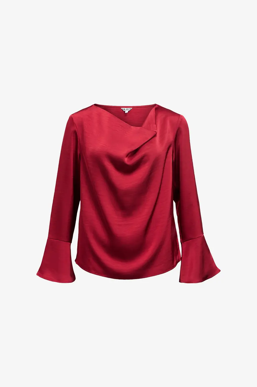 Object Collectors Item Topp objChilli L/S RE Waterfall Top Div - Rød