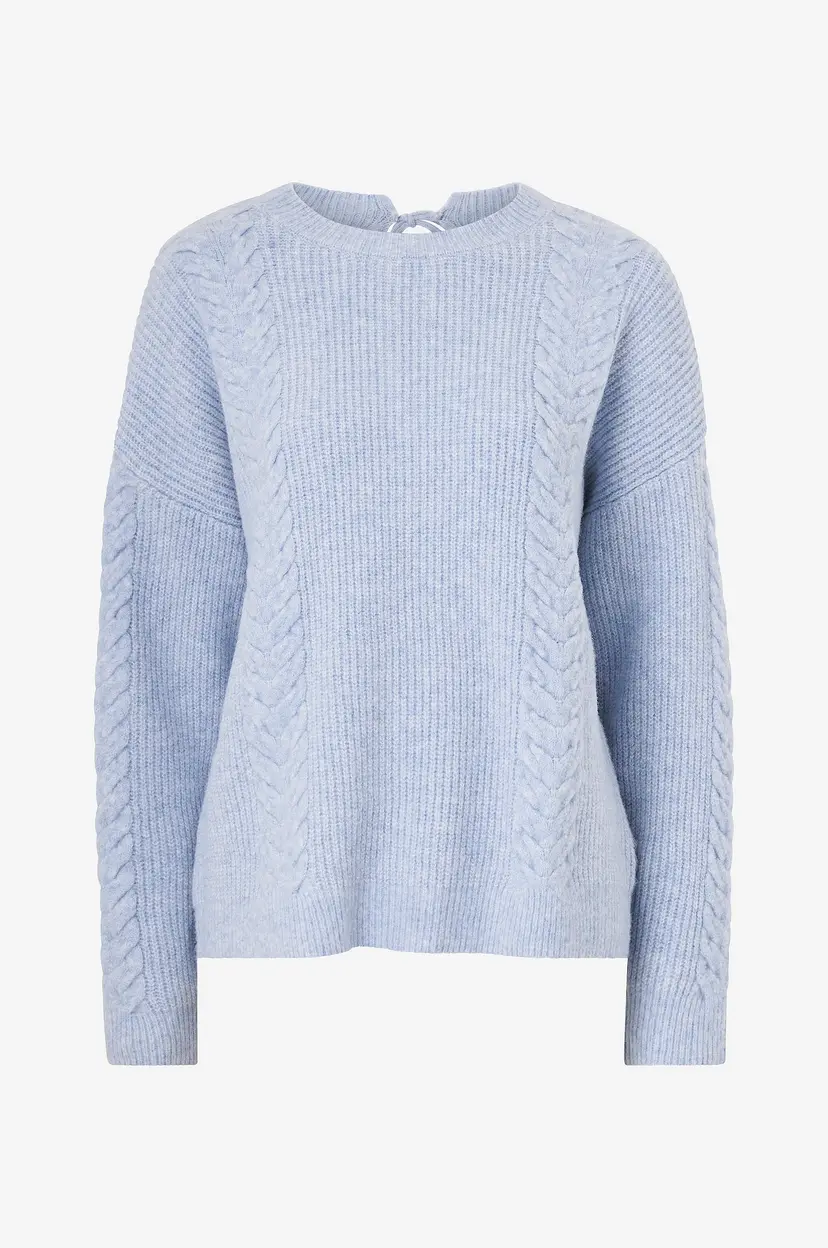 Object Collectors Item Genser objDonovani L/S Knit Pullover - Blå