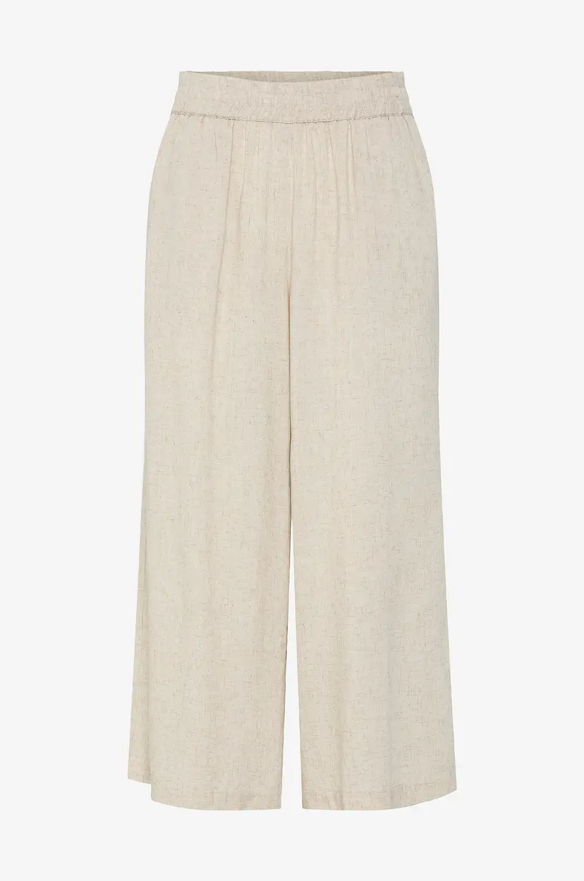 Pieces Culottes pcPia HW Wide Wvn - Beige