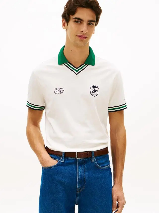 Tommy Hilfiger V NECK PIQUE RELAXED FIT POLO