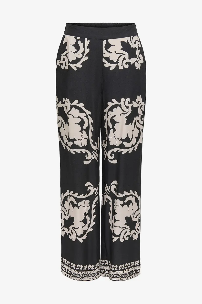 JDY Bukser jdyMaggie Life MW Wide Pant Wvn - Svart