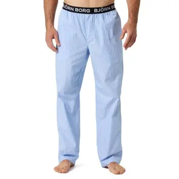 Björn Borg Björn Borg Core Woven Logo Pyjama Pants Lysblå bomull Large Herre