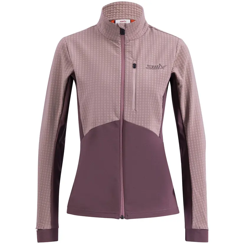 Swix Swix Women's Pace Hybrid Full Zip Midlayer Light Plum/Plum