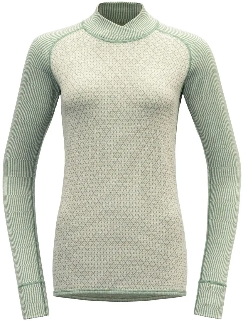 Devold Devold Kvitegga Merino 230 Cross Neck Woman Raw White
