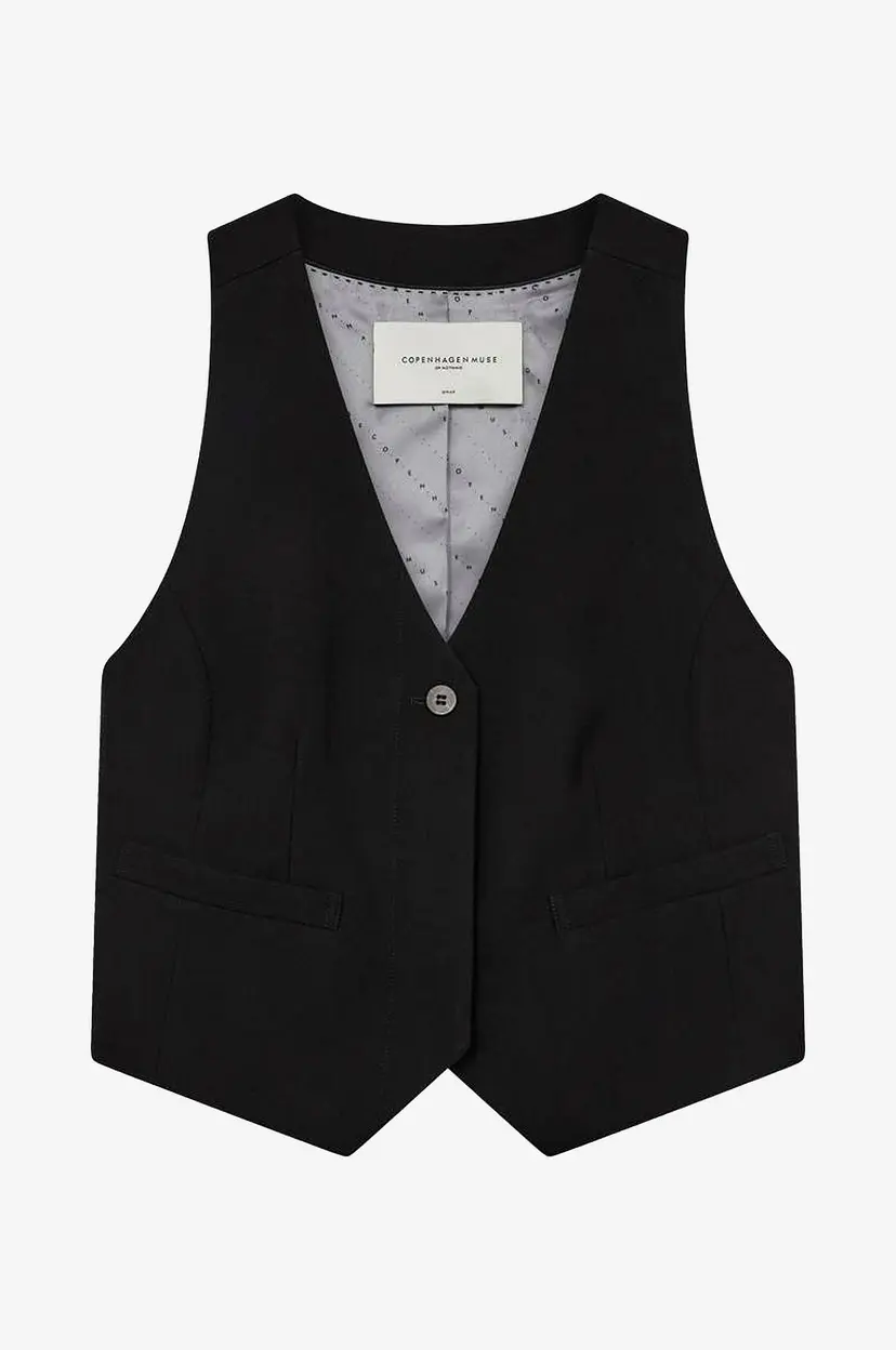 Copenhagen Muse Vest cmTailor Waistcoat - Svart