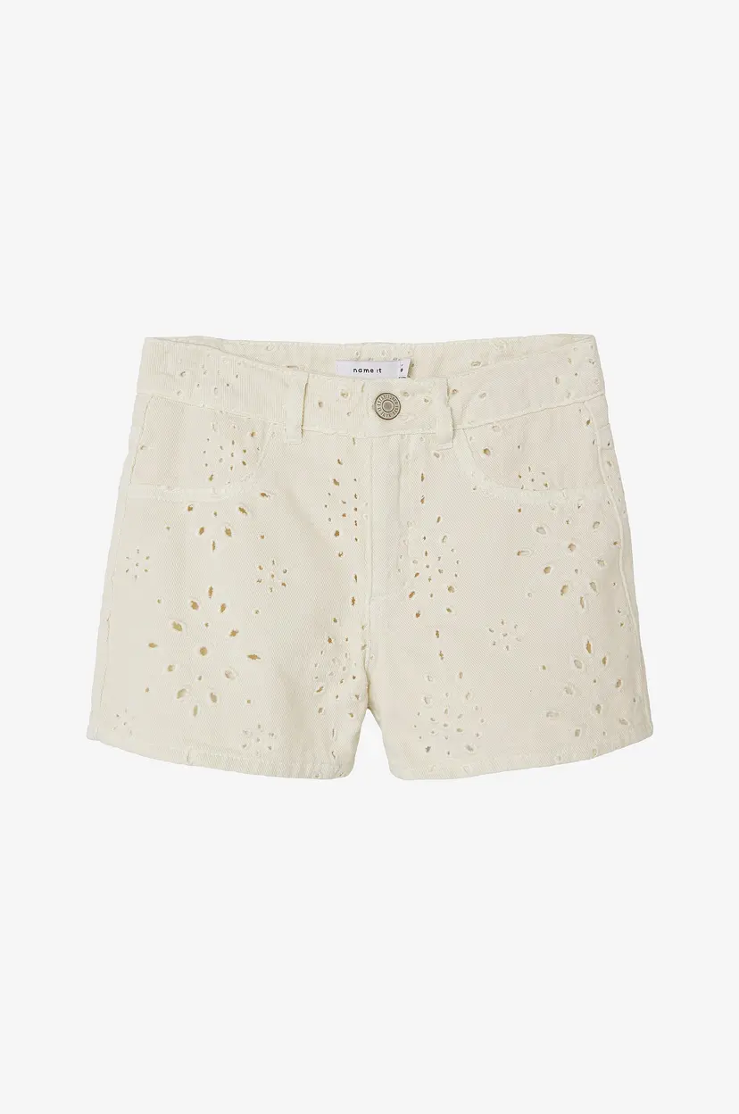 NAME IT Shorts nkfRose Mom Twi Shorts 2360-bz - Hvit