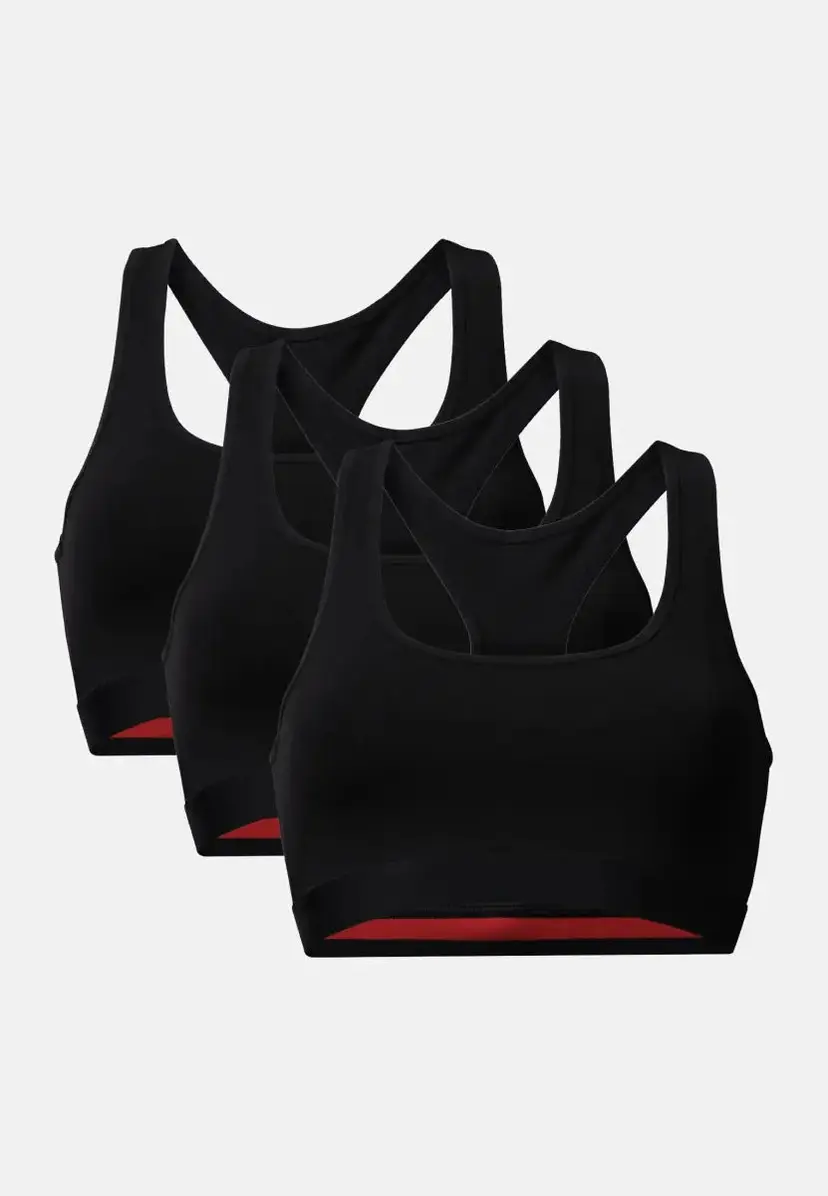 DANISH ENDURANCE DANISH ENDURANCE Organic Cotton Bralette, Sort, S
