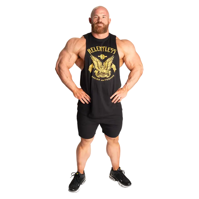 Better Bodies Relentless Cut Out T‑Skjorte Svart Gul
