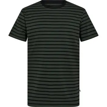 Resteröds Resteröds Bamboo Crew Neck Grønn stripet Medium Herre