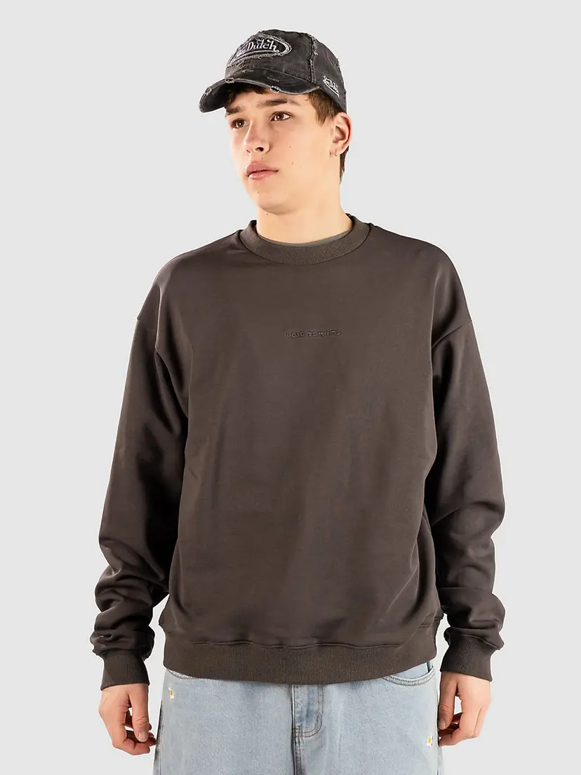 Blue Tomato Blue Tomato Cropped Crew Genser svart