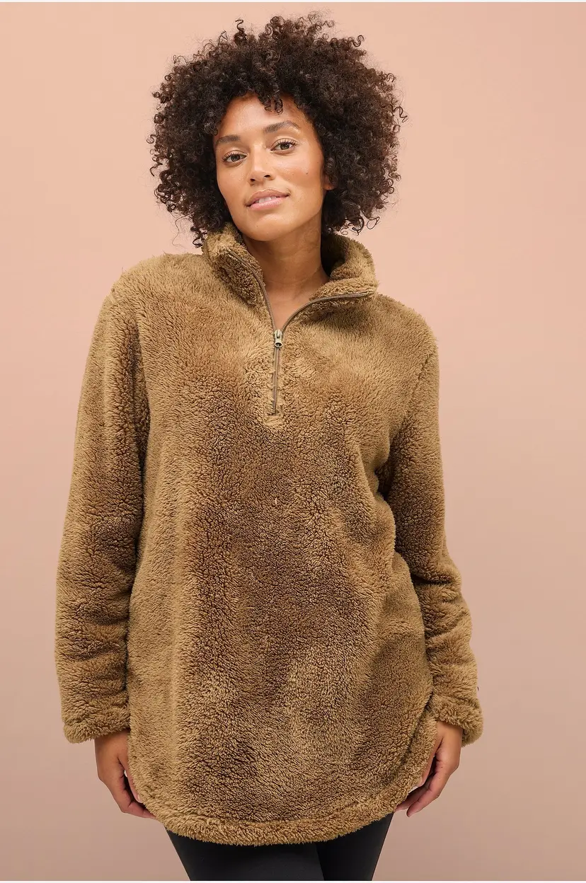 Ellos Collection Collegegenser i fleece - Brun
