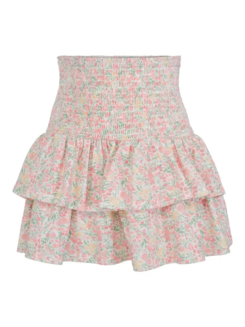 Vilje & Ve Vilje & Ve Milla Skjørt Med Blomsterprint Pastel Rose (158 / 13 år)