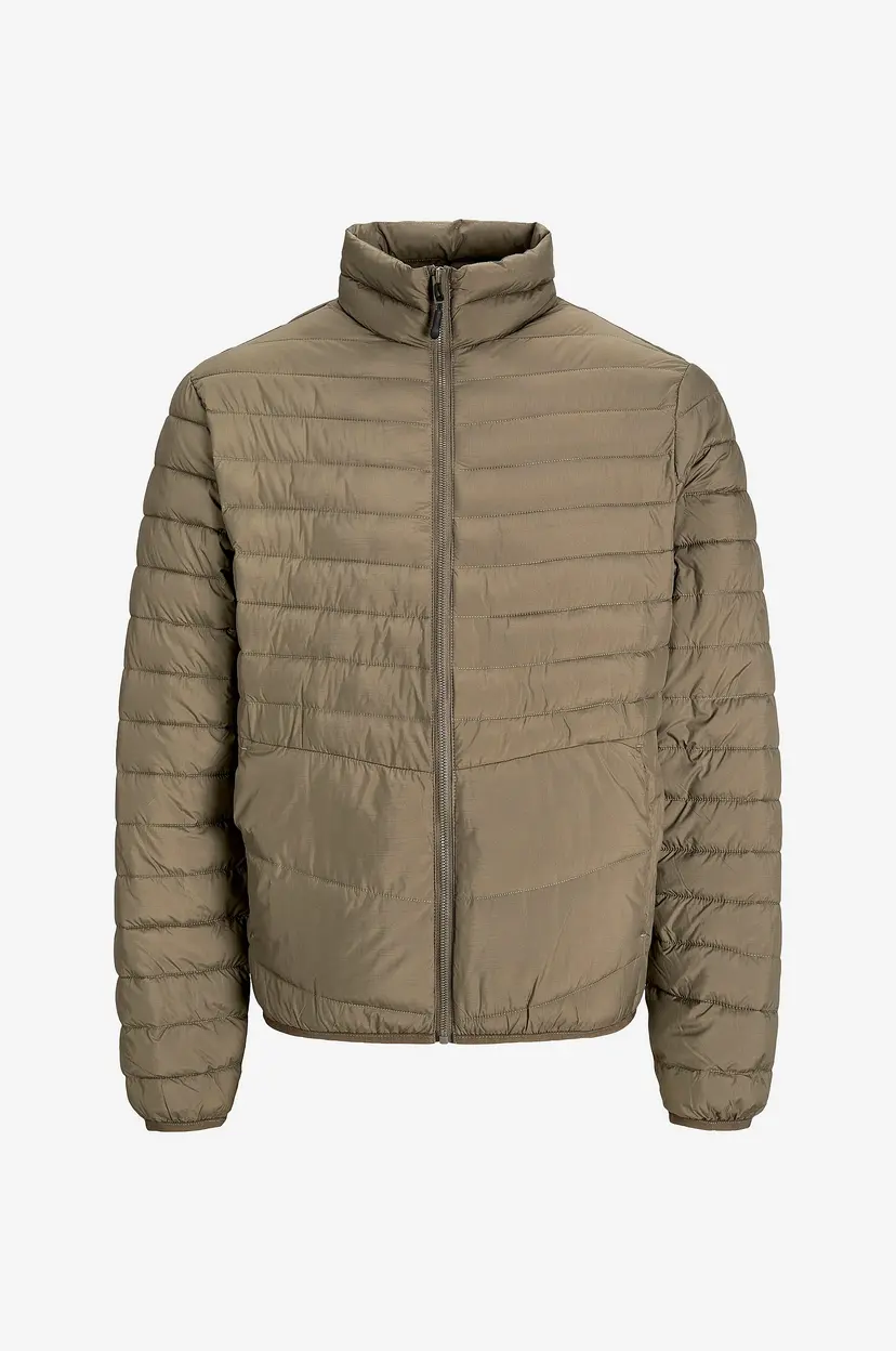 Jack & Jones Plus Jakke jjeState Packable Puffer Collar - Grønn