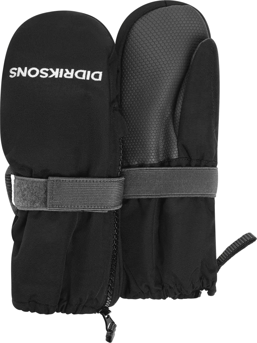 Didriksons Didriksons Kids' Biggles Zip Mittens Black