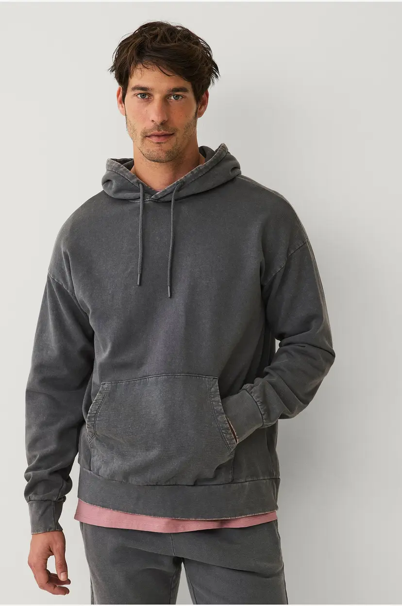 Ellos Collection Løstsittende hettegenser - Grå