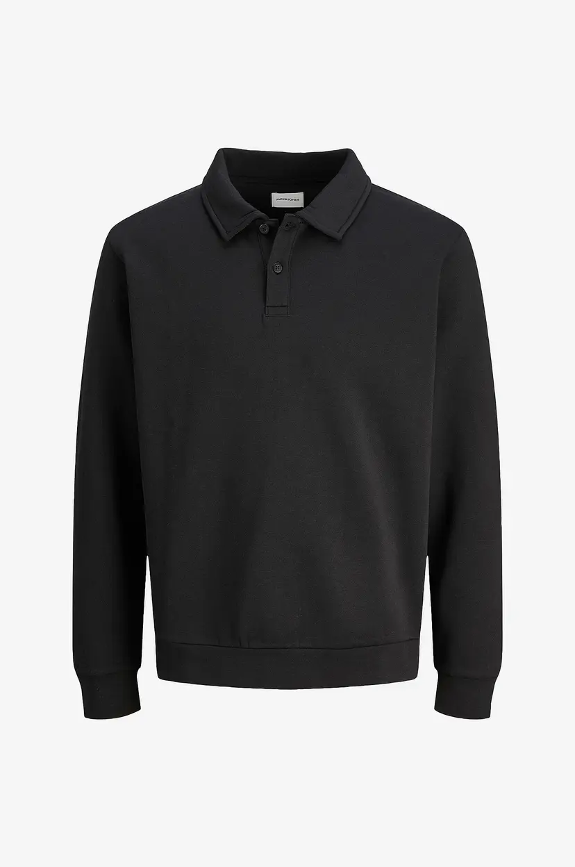 Jack & Jones Junior Collegegenser jjeBradley Sweat Polo Aw25 Jnr - Svart