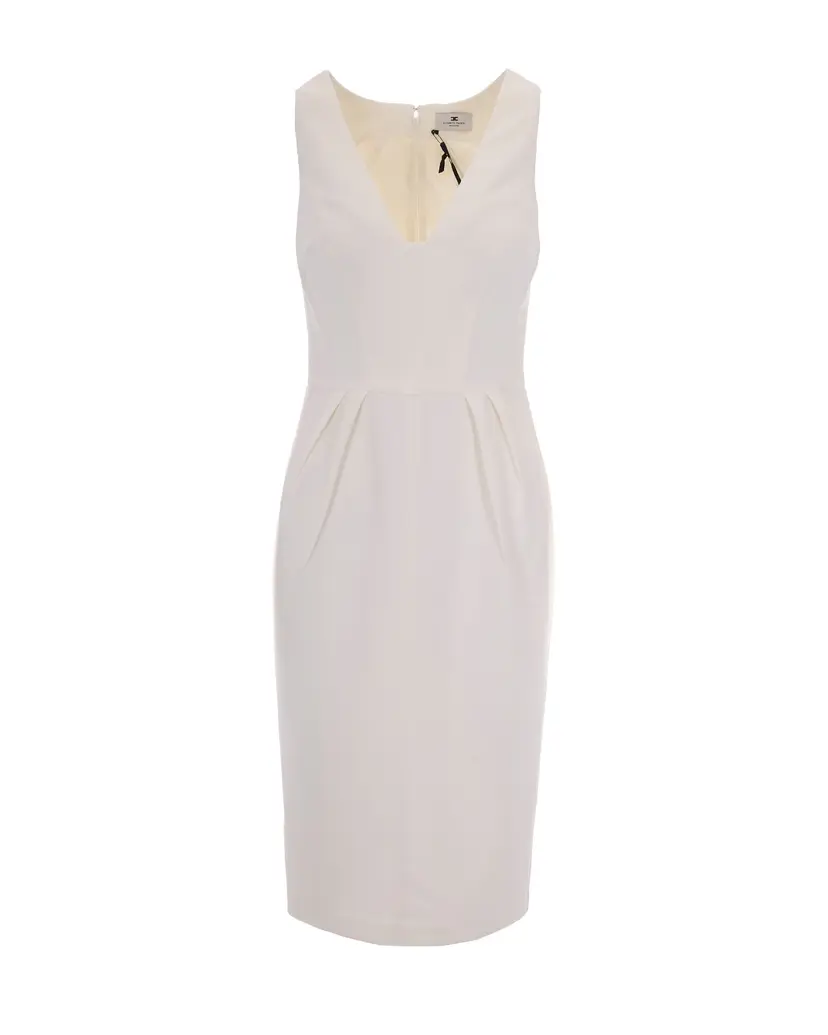 Elisabetta Franchi Elisabetta Franchi Midikjoler – Hvit