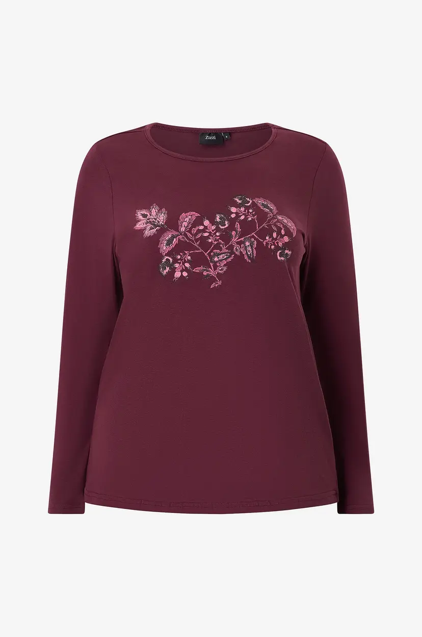Zizzi Pyjamastopp mDana - Rød