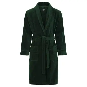 JBS of Denmark JBS Bath Robe Mørkgrørnn bomull Small Herre