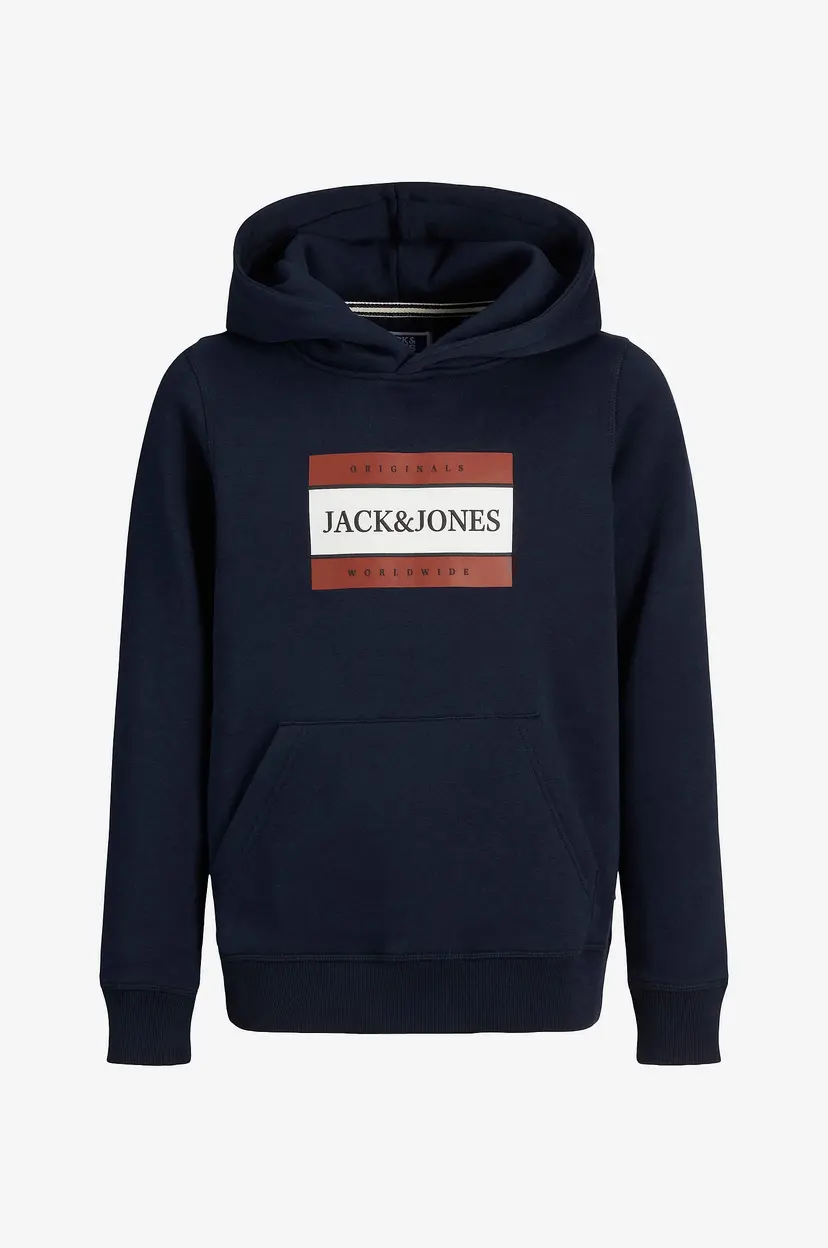 Jack & Jones Junior Hettegenser jorFrederiksberg Box Sweat Hood - Blå