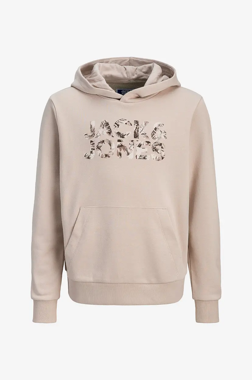 Jack & Jones Hettegenser jjeJeff Logo Sweat Jnr - Beige