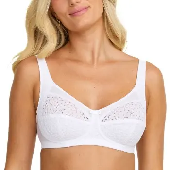 Damella Damella BH Classic Soft Lace Bra Hvit Dame