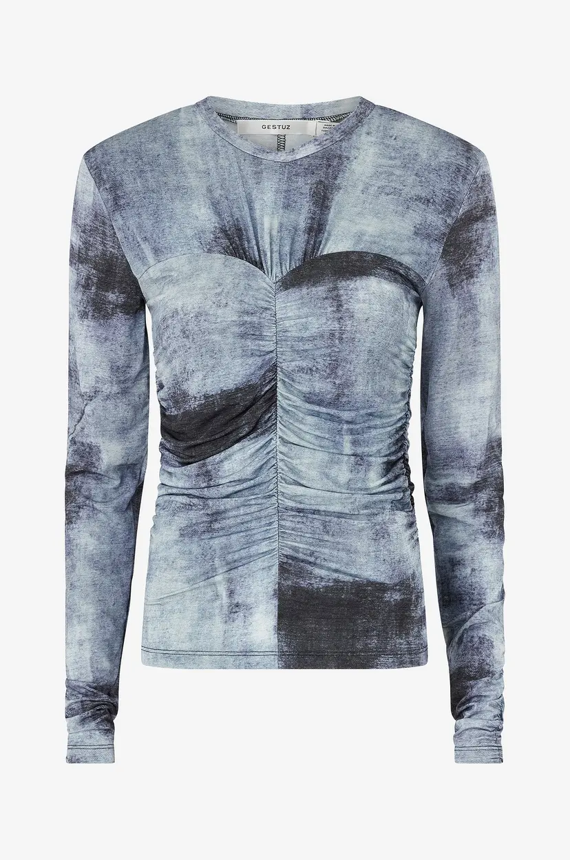 Gestuz Topp AreenGZ P LS Blouse - Blå