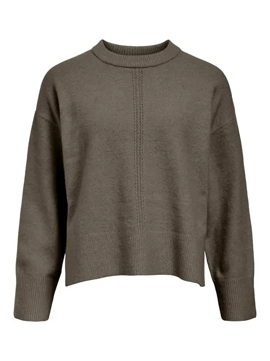 Object Object - Juno Ls O-Neck Knit - Morel Melange