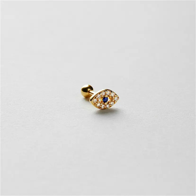 Safira Blue Nazar Eye Piercing